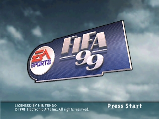FIFA 99 title screen for Nintendo 64